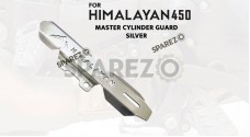 For Royal Enfield New Himalayan 450 Master Cylinder Guard Silver - SPAREZO